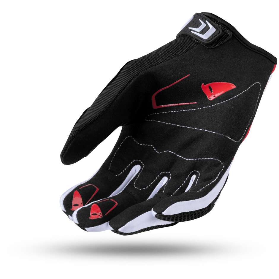 Moto Cross Enduro Handschuhe Ufo IRIDIUM Schwarz Rot