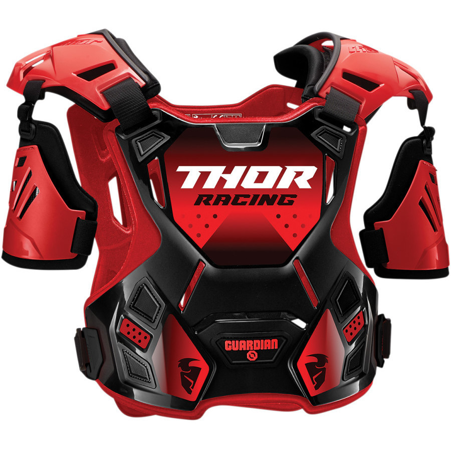 Moto Cross Enduro Harness Thor Guardian Roost Guard S20 Deflector Black Red