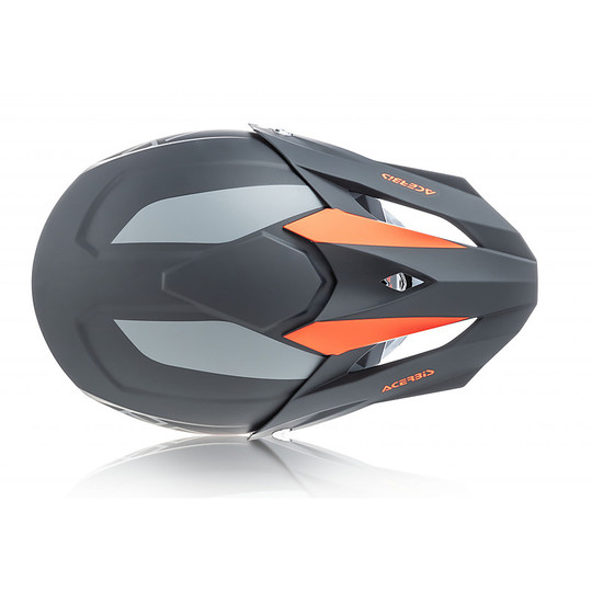Moto Cross Enduro Helm Acerbis Profile 4.0 Orange Schwarz