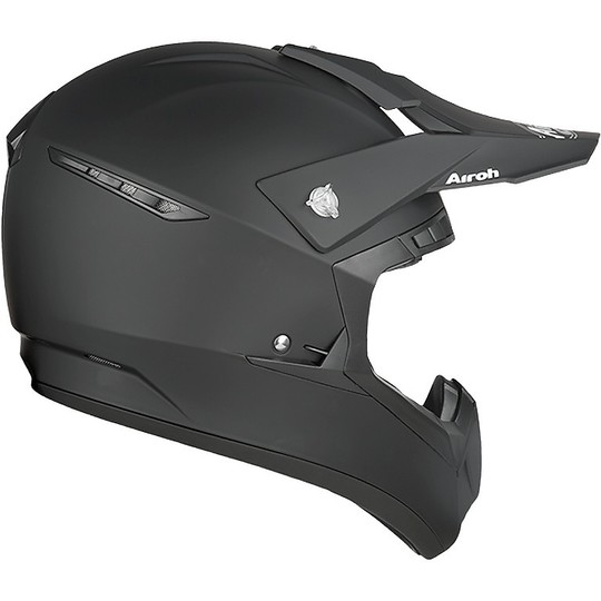 Moto Cross Enduro Helm Airoh Schalter Farbe Mattschwarz