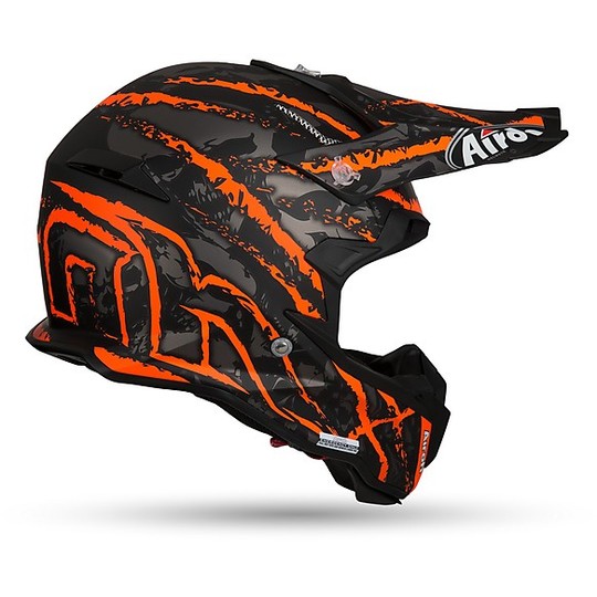 Moto Cross Enduro Helm Airoh Terminator Sicht öffnen Carnage Schwarz Orange  Online-Verkauf - Outletmoto.eu