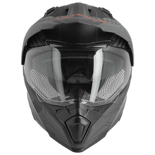 Moto Cross Enduro Helm Astone Crossmax S-Tech Matt Black
