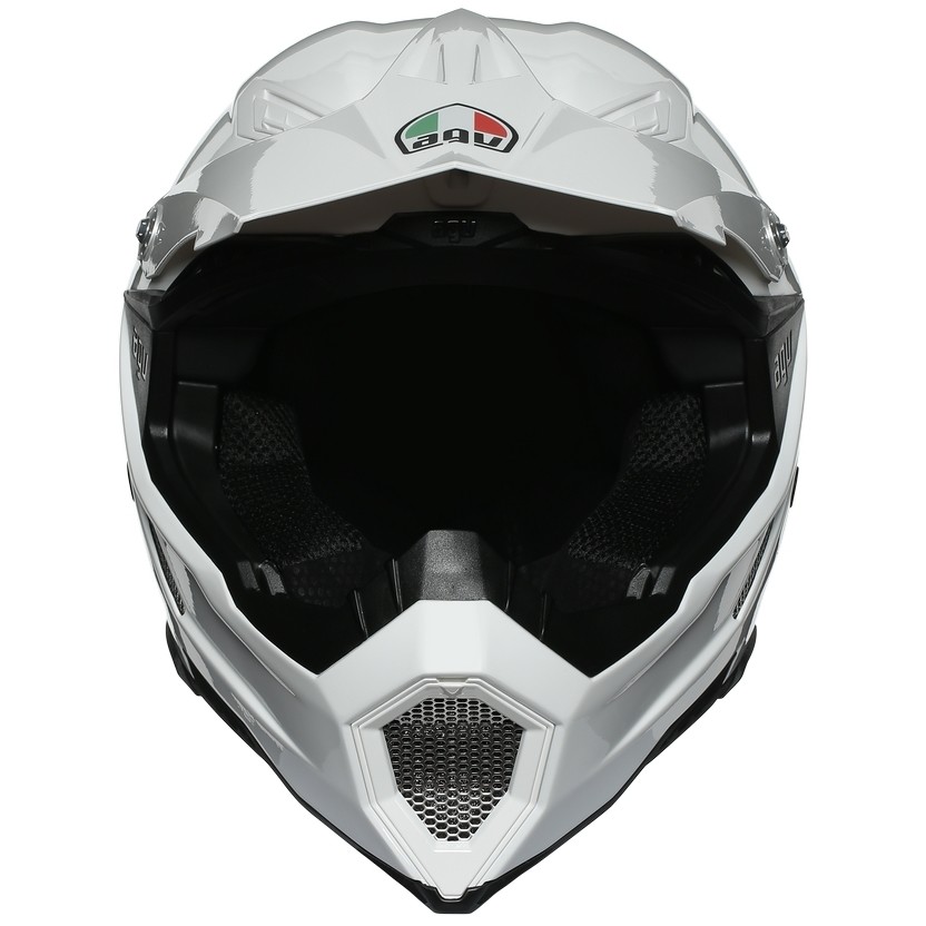 Moto Cross Enduro Helm aus Agv AX-8 EVO Mono Weißfaser