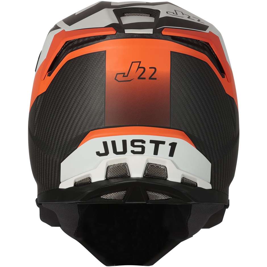 Moto Cross Enduro Helm aus Carbon Just1 J22 ADRENALINE Orange Carbon