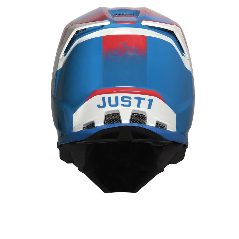 Moto Cross Enduro Helm aus Carbon Just1 J22 ADRENALINE Rot Blau
