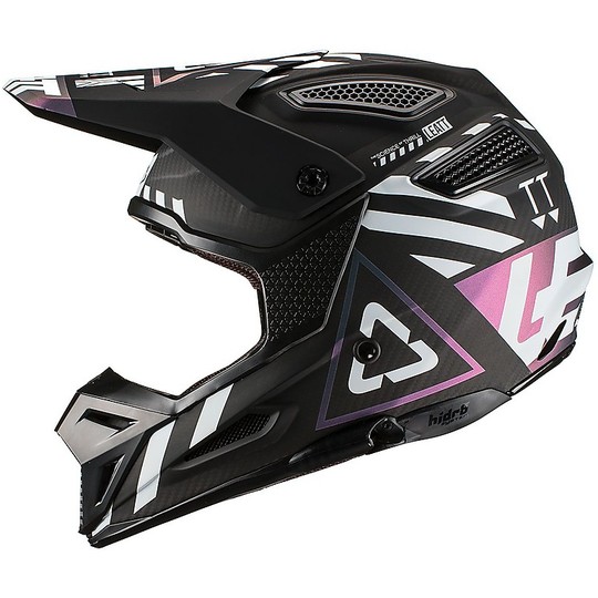 Moto Cross Enduro Helm aus Carbon-Leder GPX 6.5 Carbon