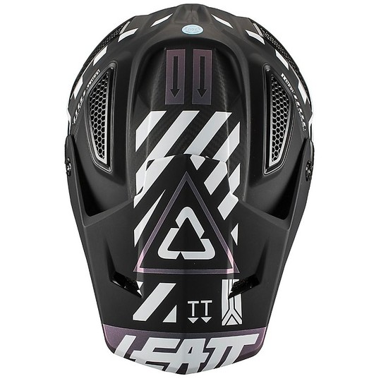 Moto Cross Enduro Helm aus Carbon-Leder GPX 6.5 Carbon