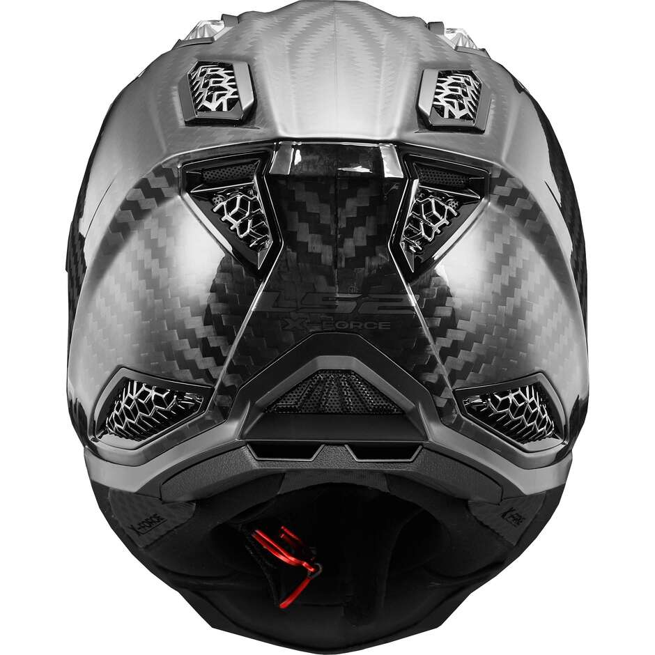 Moto Cross Enduro Helm aus Carbon Ls2 MX703 X-FORCE Solid Glossy Carbon