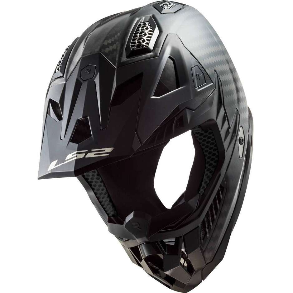 Moto Cross Enduro Helm aus Carbon Ls2 MX703 X-FORCE Solid Glossy Carbon