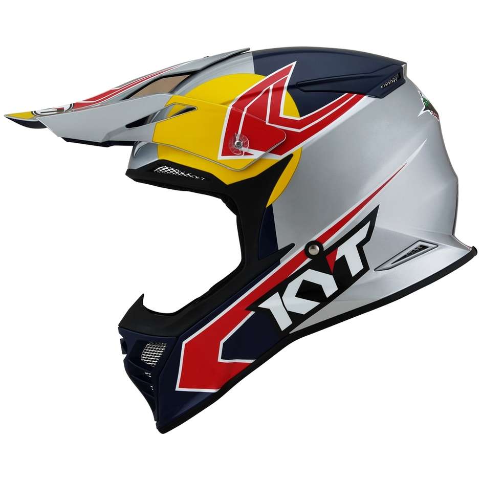 Moto Cross Enduro Helm aus Faser KYT SKYHAWK TADDY REPLICA
