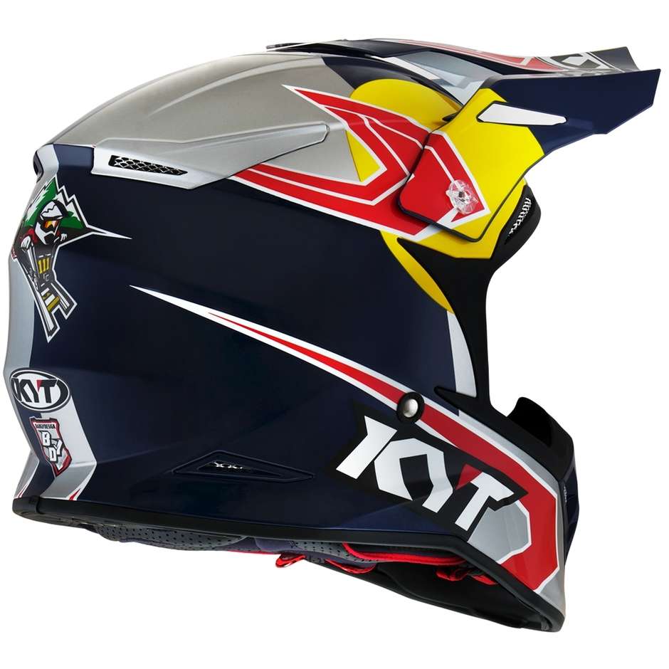 Moto Cross Enduro Helm aus Faser KYT SKYHAWK TADDY REPLICA