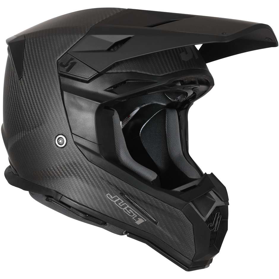 Moto Cross Enduro Helm aus Just1 J22 SOLID Carbon Matt Carbon