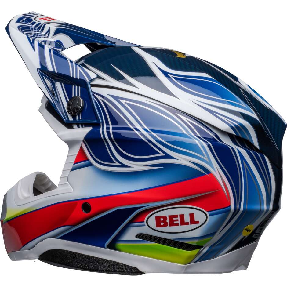 Moto Cross Enduro Helm Bell MOTO-10 SPHERICAL TOMAC REPLICA 23 Schwarz Weiß