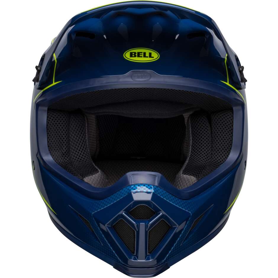 Moto Cross Enduro Helm Bell MX-9 MIPS ZONE NAVY RETINA