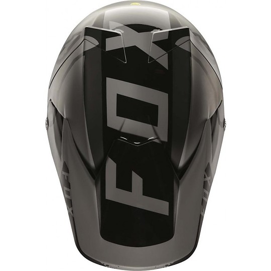 Moto Cross Enduro Helm Fox V3 Moth Fiber Stein
