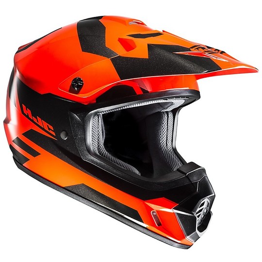 Moto Cross Enduro Helm HJC CS-MX II Pictor MC6H Schwarz Orange
