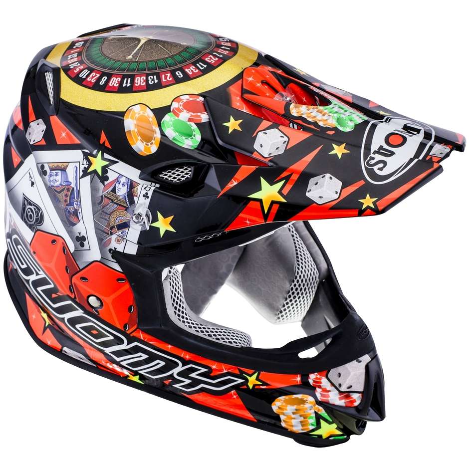 Moto Cross Enduro Helm IN FASER Suomy MR JUMP JACKPOT Schwarz