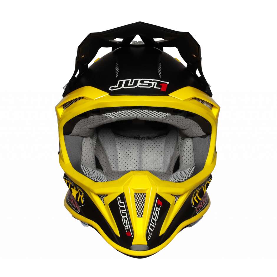 Moto Cross Enduro Helm Just1 J18 Mips Rockstar Opaque
