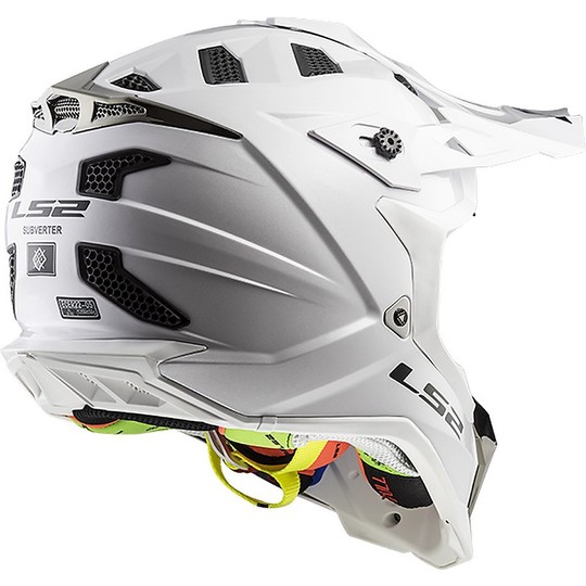 Moto Cross Enduro Helm LS2 MX 470 subverter Gloss White