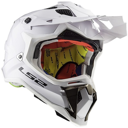 Moto Cross Enduro Helm LS2 MX 470 subverter Gloss White