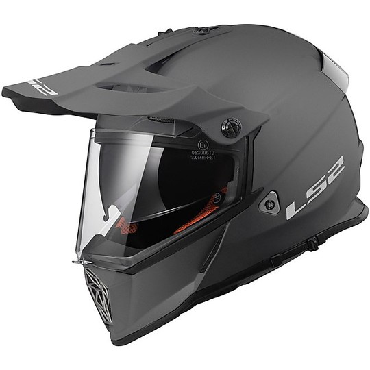 Moto Cross Enduro Helm LS2 MX436 Pioneer Mono Titanium Oapaco