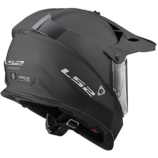 Moto Cross Enduro Helm LS2 MX436 Pioneer Mono Titanium Oapaco