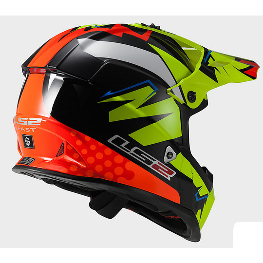 Moto Cross Enduro Helm LS2 MX437 Schnelle Antwort Isaac Vinales