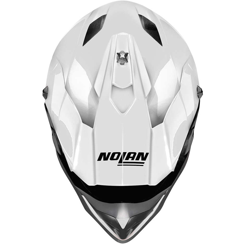 Moto Cross Enduro Helm Nolan N53 Smart-015 Weiß