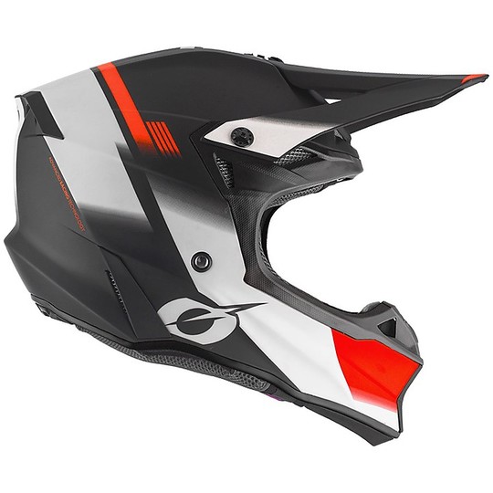 Moto Cross Enduro Helm O'neal 10 Series BLUR Orange Schwarz