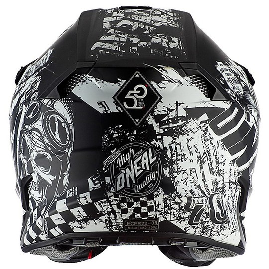 Moto Cross Enduro Helm O'neal 5 Series RIDER Schwarz Weiß