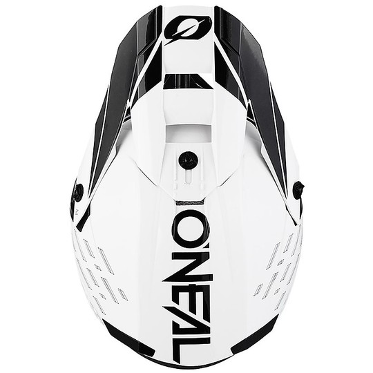 Moto Cross Enduro Helm O'neal 5 Series TRACE Schwarz Weiß