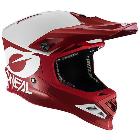Moto Cross Enduro Helm O'neal 8 Series 2T Rot Weiß