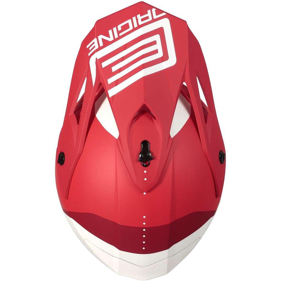 Moto Cross Enduro Helm Origin HERO MX Matt Rot Weiß