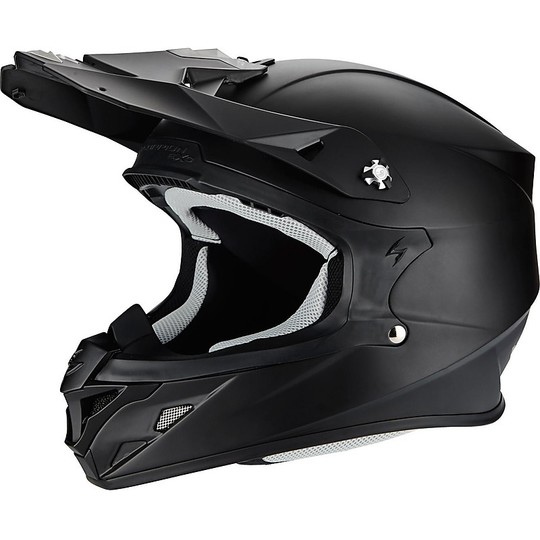 Moto Cross Enduro Helm Scorpion VX-21 Air Solid Black Matt