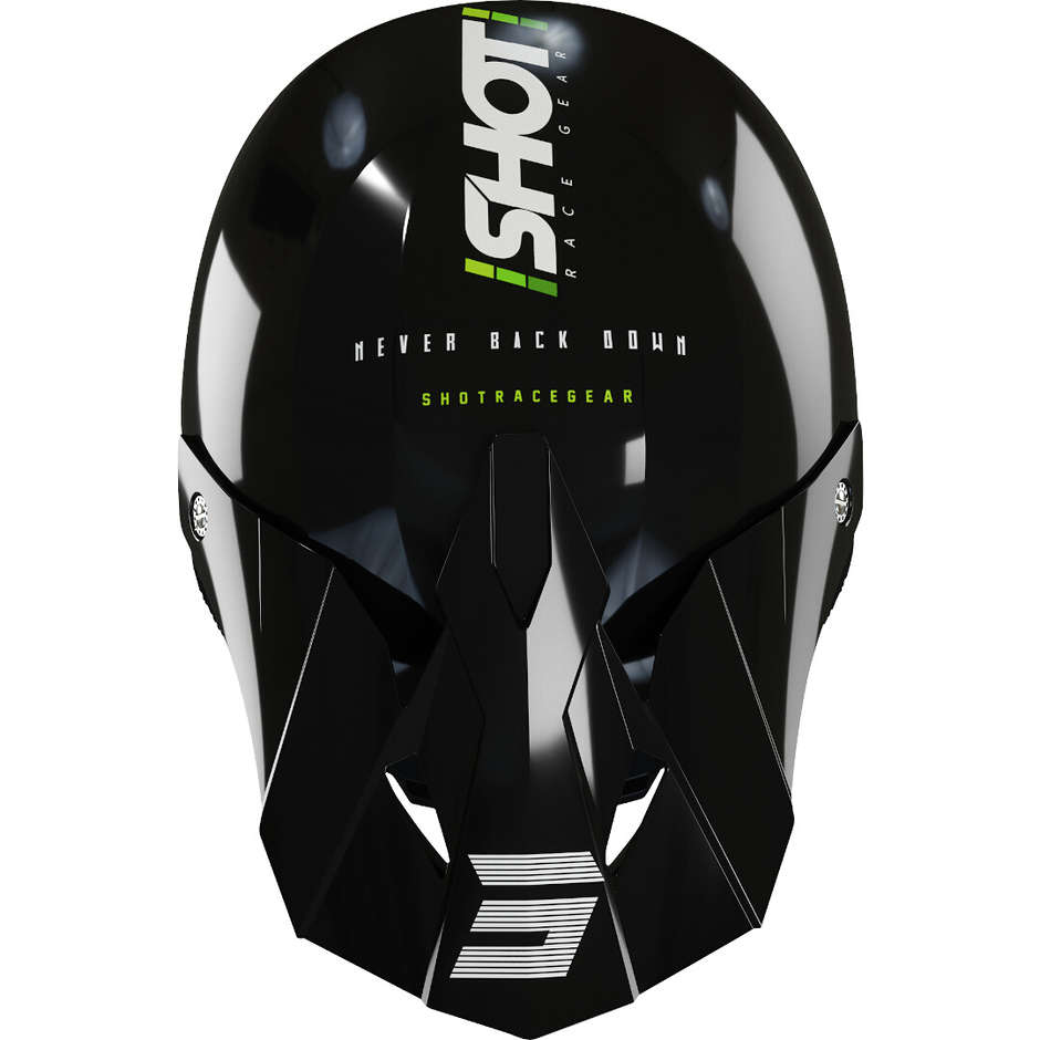 Moto Cross Enduro Helm Shot FURIOUS STORY Glossy Green