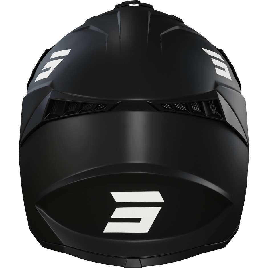 Moto Cross Enduro Helm Shot LITE SOLID 2.0 Schwarz
