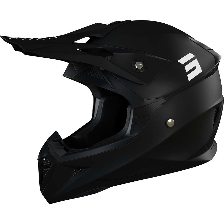 Moto Cross Enduro Helm Shot PULSE SOLID Glossy Black