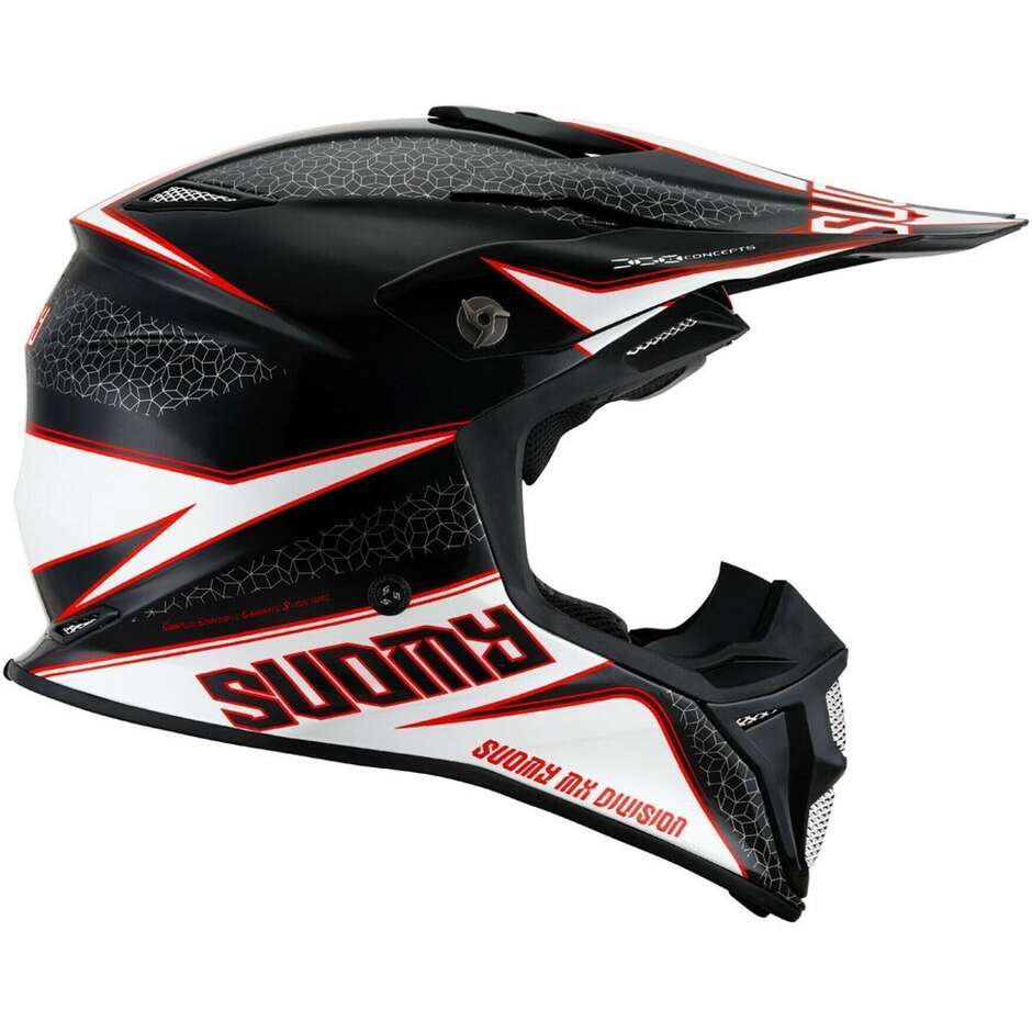 Moto Cross Enduro Helm Suomy MX SPEED PRO TRANSITION Weiß
