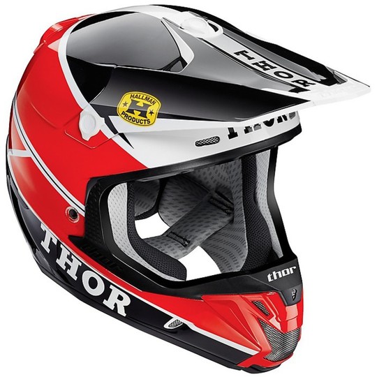 Moto Cross Enduro Helm Thor Verge Gp Pro Helm 2015 Rot Schwarz