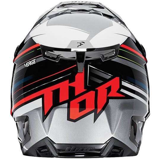 Moto Cross Enduro Helm Thor Verge Stapel Helm 2015 Schwarz Grau