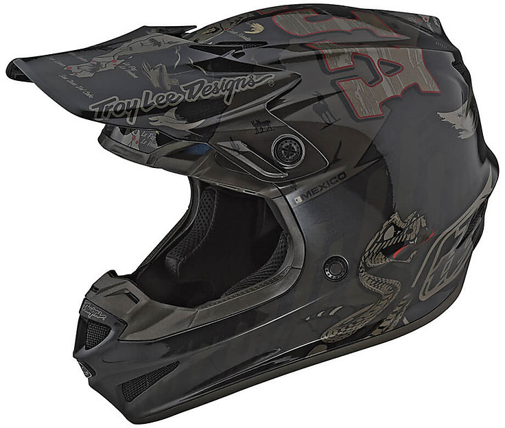Troy Lee Designs SE4 Polyacrylite Matrix MIPS Casque De Motocross - Buy Cheap