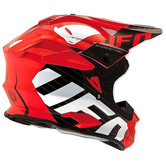 Moto Cross Enduro Helm UFO Interceptor Red Devil