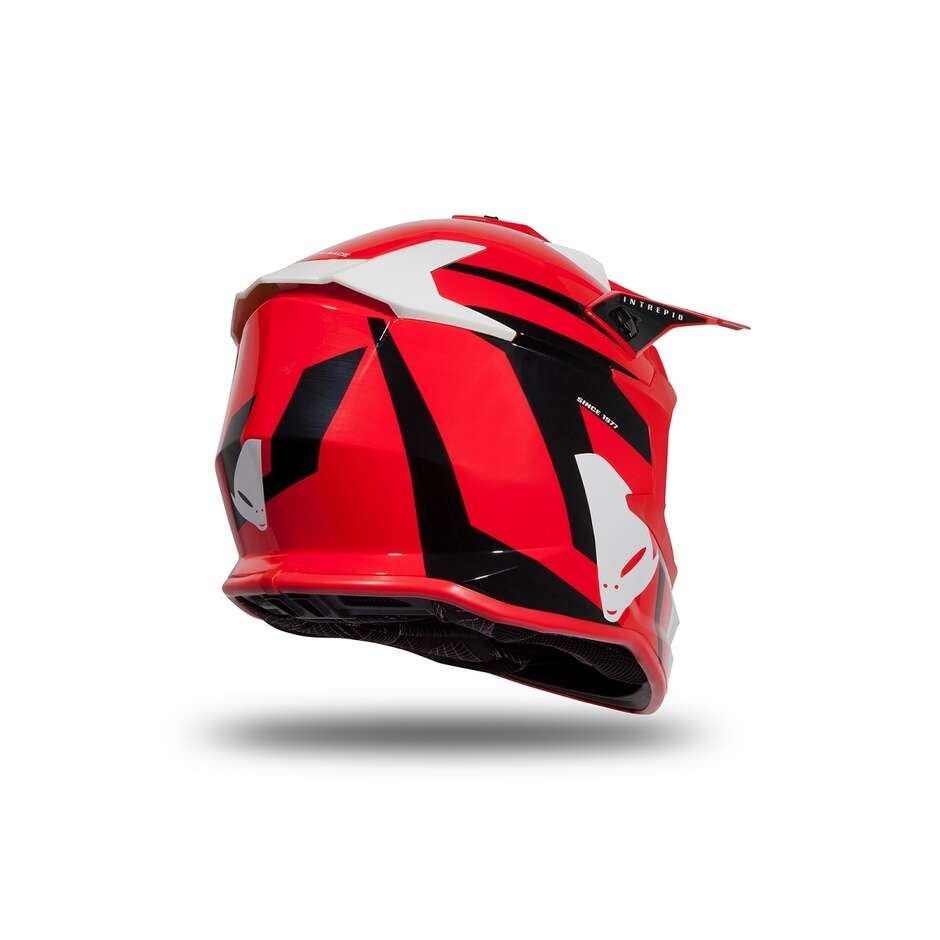 Moto Cross Enduro Helm Ufo INTREPID Rot Schwarz