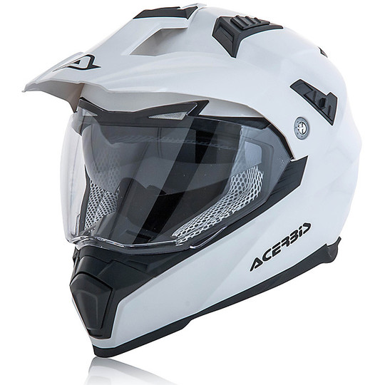 Moto Cross Enduro helmet Acerbis ATV Flip FS-606 White