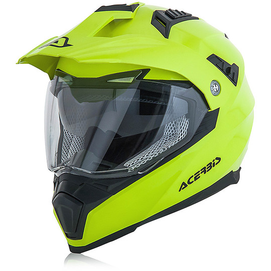 Moto Cross Enduro helmet Acerbis ATV Flip FS-606 Yellow Fluo
