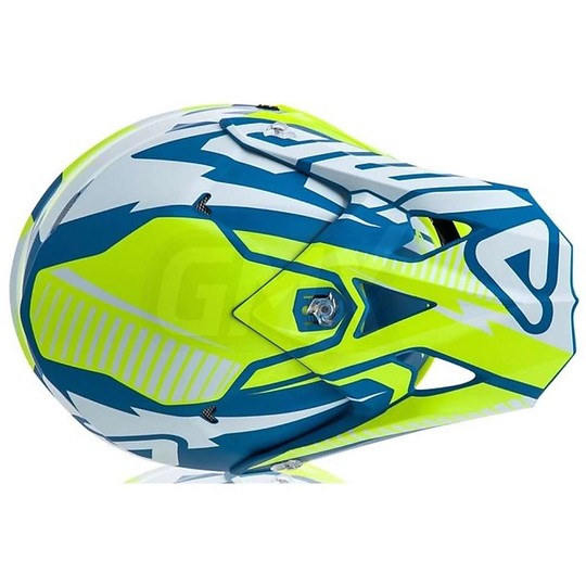 Moto Cross Enduro helmet Acerbis Impact 3.0 Blue / Yellow Fluo