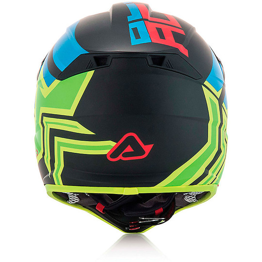 Moto Cross Enduro helmet Acerbis Profile 3.0 SnapDragon Black / Red / Green Fluo