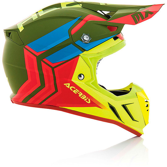 Moto Cross Enduro helmet Acerbis Profile 3.0 Snapdragon Orange Fluo / Yellow Fluo
