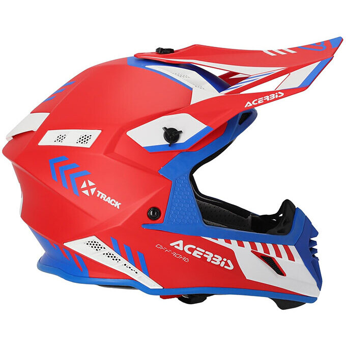 Moto Cross Enduro Helmet Acerbis X-Track Mips 2206 Red Blue