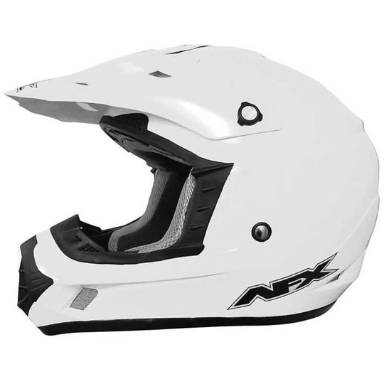 Moto Cross Enduro helmet Afx FX-17 Monocolore White